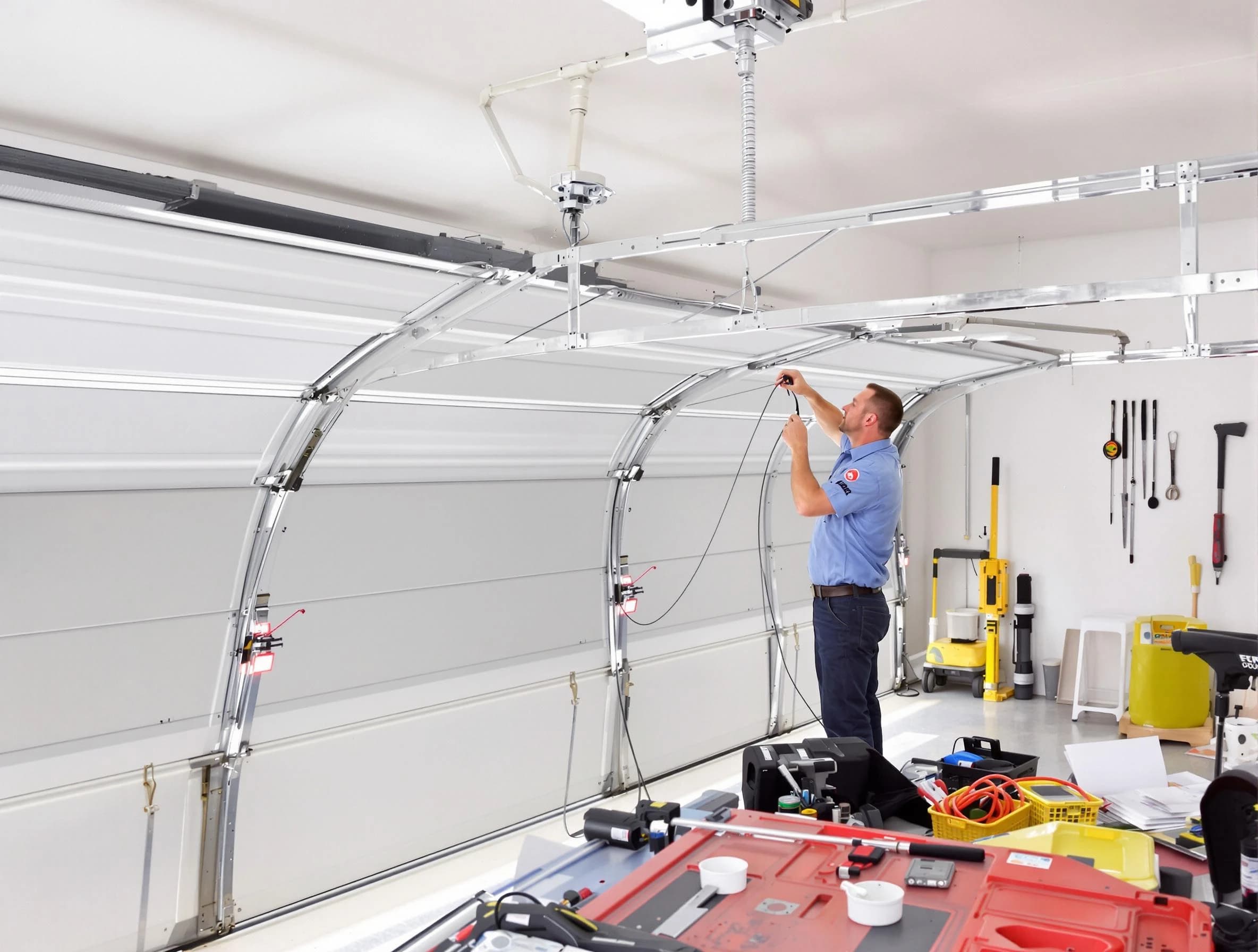 Garage door cable repair service by Naples Garage Door Repair in Naples