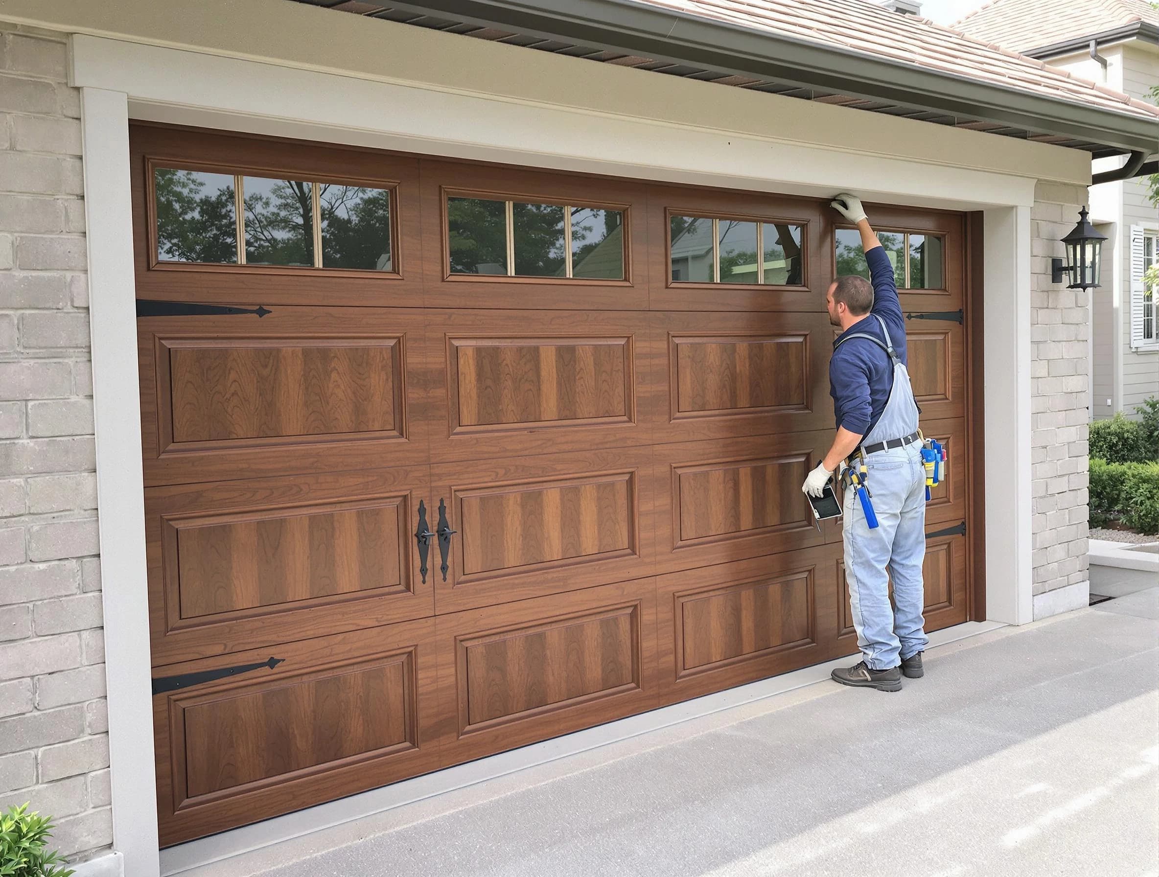 Custom garage door showcase by Naples Garage Door Repair in Naples