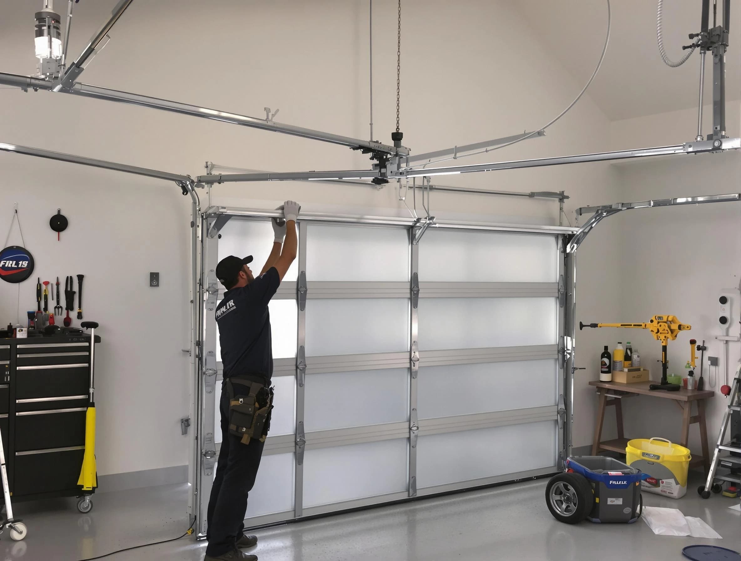 Naples Garage Door Repair certified team performing precision garage door installation in Naples