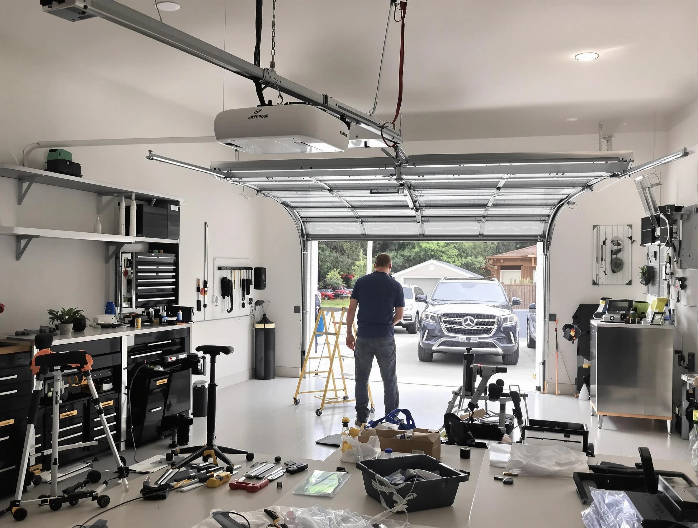 Garage door opener installation by Naples Garage Door Repair in Naples