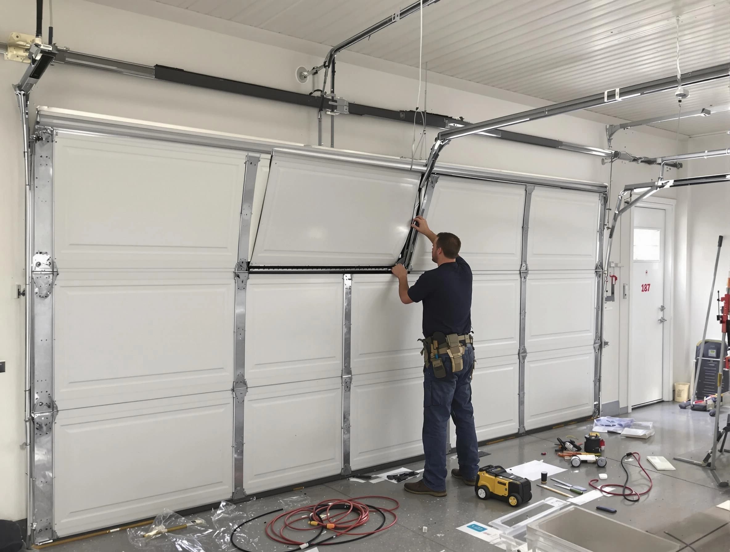 Garage Door Section Replacement in Naples